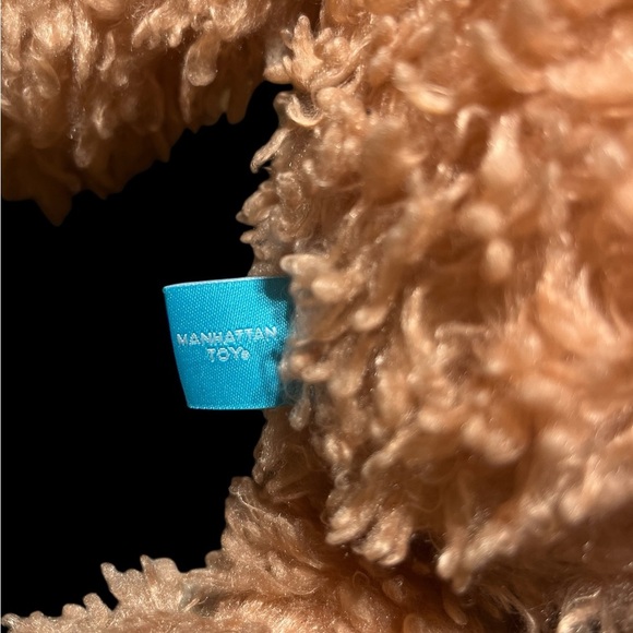 Manhattan Toy Curly Q Golden Retriever Puppy Dog Soft Blush Plush Lovey 14” - Picture 7 of 8